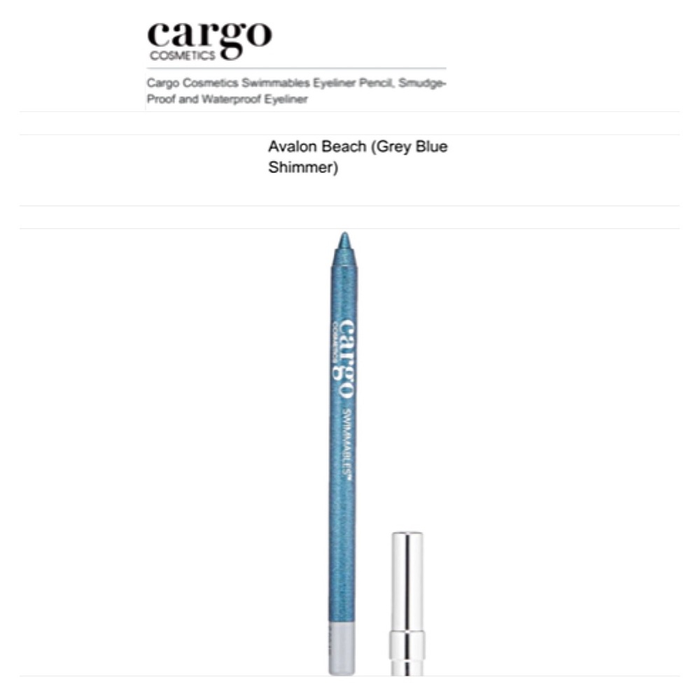 Cargo Cosmetics Waterproof Eyeliner Avalon Beach Swimmables no 12 NEW Aqua Teal
